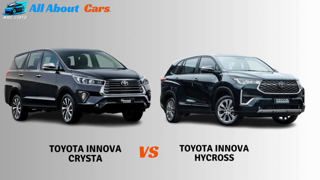 Toyota Innova Crysta vs Toyota Innova Hycross 2023